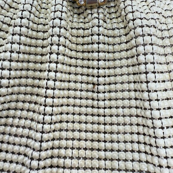 Whiting & Davis Co Mesh Bag USA Made‎ Art Deco Jeweled Closure Vintage - Picture 6 of 16